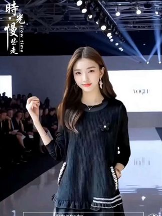女款亮丝钉珠拼接连衣裙,2025春秋新上!荷叶边+A字版,显瘦有气质还显高级。#时尚穿搭 #时尚穿搭分享 #穿搭时尚 #穿搭时尚女装