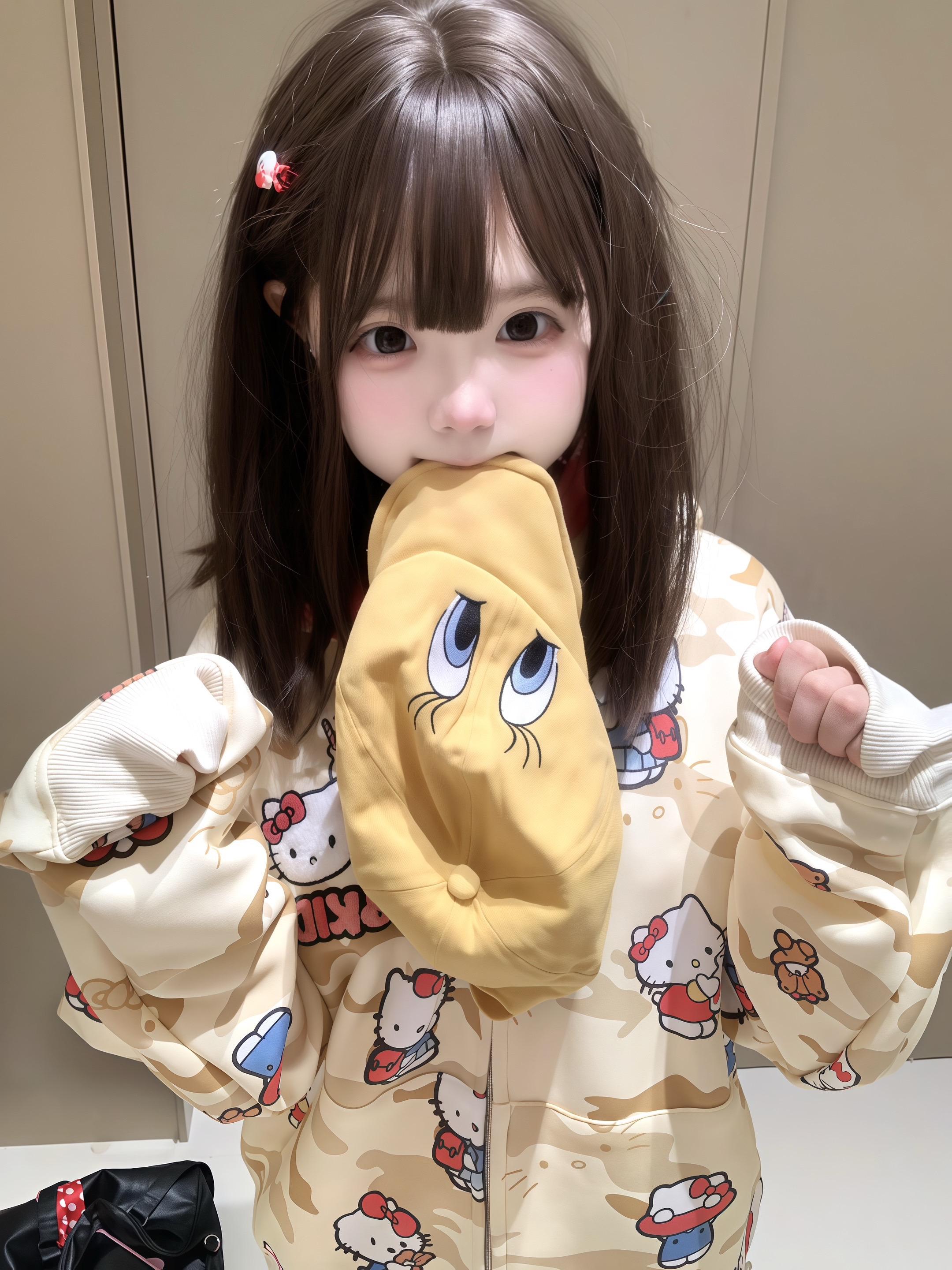 唉 我站在这里你就爱上我好不好#萌妹#卫衣文文不乖WWBUGUAI