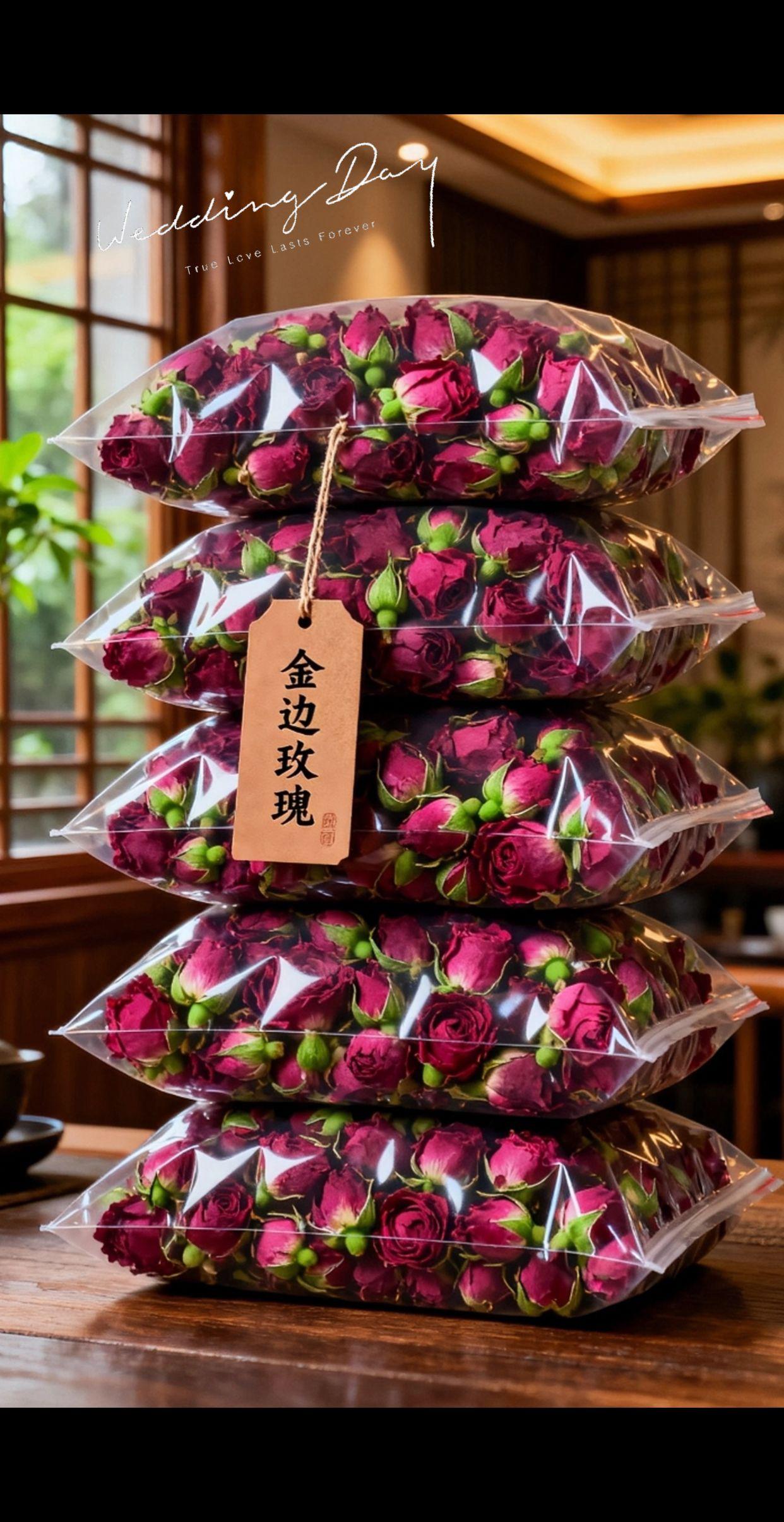 女孩子,一定要多喝这个金边玫瑰,每次取几朵,用温水冲泡几分钟就可以喝了,口感香甜,还有淡淡的玫瑰花香,喝完嘴巴都是香香的。而且它的花青素含量特别高,对女生特别友好,还可以搭配枸杞、红枣一起煮水喝,每天坚持喝一杯,真的很好。#强烈推荐 #草本植物 #每日分享 #玫瑰花茶#金边玫瑰
