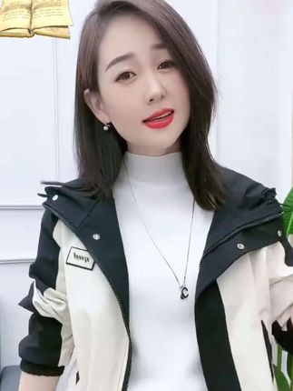 春装小个子拼色外套上衣女2024新款韩版宽松显瘦减龄设计感上衣潮#洋气减龄 #休闲减龄穿搭 #显瘦版型#小个子外套 #巨量千川