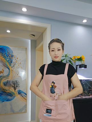 【25年洋气爆款家用厨房做饭围裙耐脏耐磨卡通工作服餐饮时尚罩衣】#围裙#耐脏耐磨易清洗#谁穿谁好看@巨量千川
