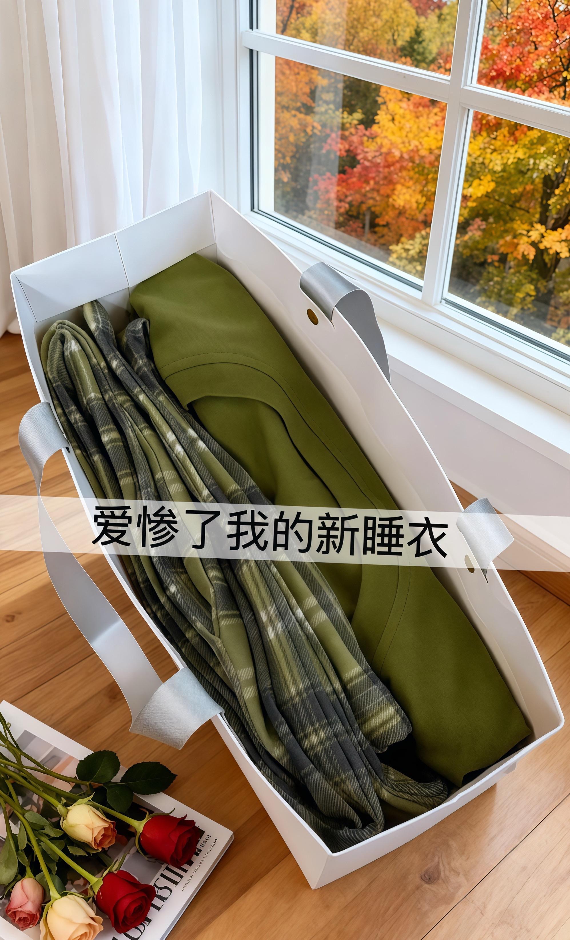 #睡衣家居服 #在家也要美美哒 #面料柔软舒适 #毫不费力地打开初秋穿搭 #早秋韩系氛围感穿搭