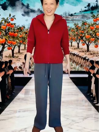 哥弟阿玛施正品羊毛呢阔腿裤女秋冬 #谁穿谁好看 #看过来 #优雅气质 #气场全开 #米兰时装周