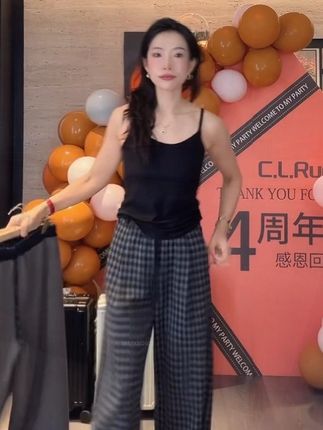 【Rumi精选】“英格兰”25秋冬宽松休闲松紧腰直筒磨毛格子裤7235kz#秋冬穿搭分享 #格子裤穿搭