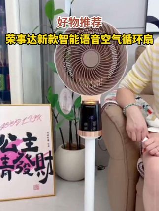 荣事达新款智能语音空气循环扇摇头家庭三用静音省电电风扇电扇+