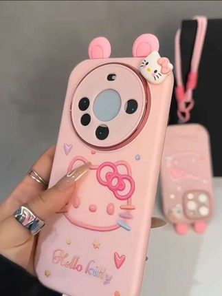 少女粉kitty耳朵挂绳适用17苹果16手机壳iPhone 15小米vivoppo华为#手机壳 #可爱手机壳 #每个女孩的公主梦 #潮流饰品 #hellokitty控