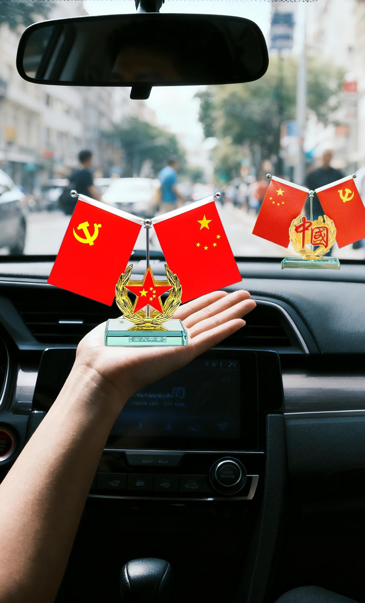 #如果有信仰那一定是中国红 #汽车摆件 #爱国 #国庆摆件 #祝福祖国