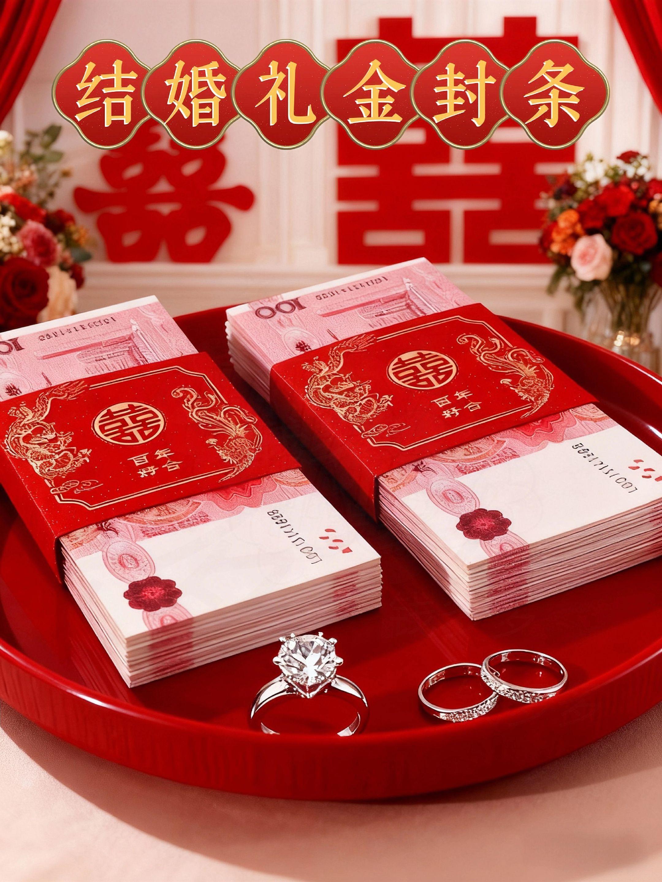 结婚礼金封条,喜气洋洋,#婚庆用品 #嫁妆 #红色喜庆 #吾家有囍 #结婚 @抖加🔥上热门🔥dou+🔥热点宝