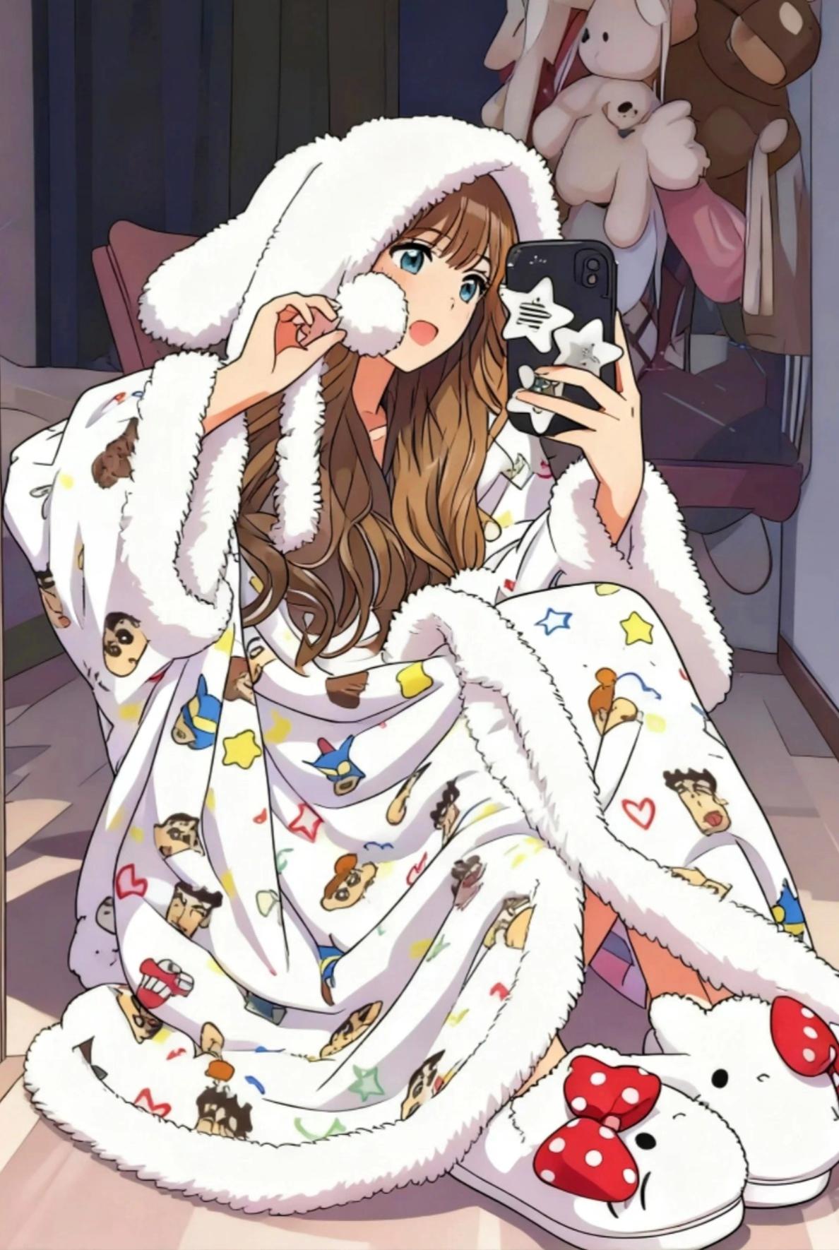 不敢想冬天穿这个多舒服~啊啊啊超可爱滴小新斗篷睡袍! 好喜欢小新#蜡笔小新 #冬季睡衣 #惊喜跟礼物都是来自爱你的人 #是时候安排一下了 #情侣