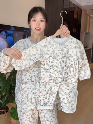 时候秋天十几度得三层夹棉家居服,亲子款超好看!惬意慵懒!#母婴好物 #宝宝睡衣 #儿童家居服 #童裝 #亲子装
