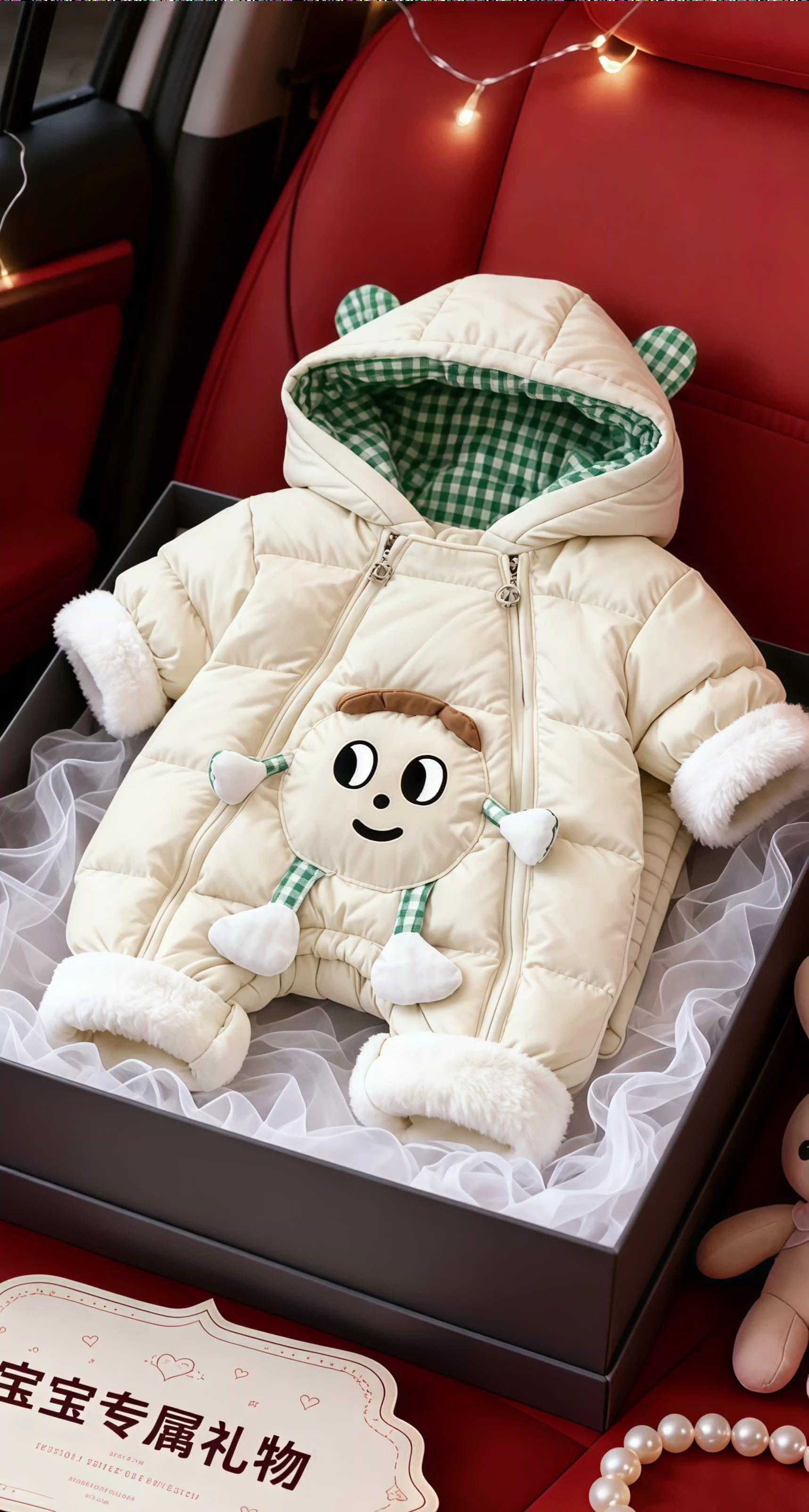 婴幼儿加厚连体衣棉服#婴童服装 #萌宝穿搭 #幼崽穿搭 #婴童装 #婴儿衣服搭配