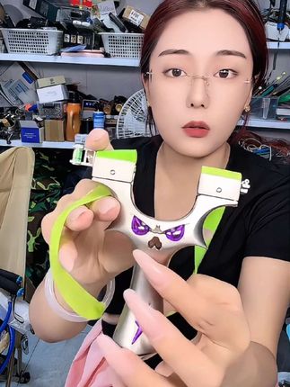 9025小恶魔5代扁皮弹弓成人户外玩具大威力精准扁皮弹弓射击玩具#小恶魔弹弓 #弹弓