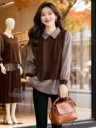 #减龄气质 #时尚减龄穿搭 #气质减龄 #洋气百搭 #洋气小衫