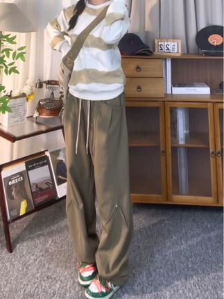 #休闲裤 #宽松显瘦 #运动裤 #阔腿裤 #秋冬穿搭