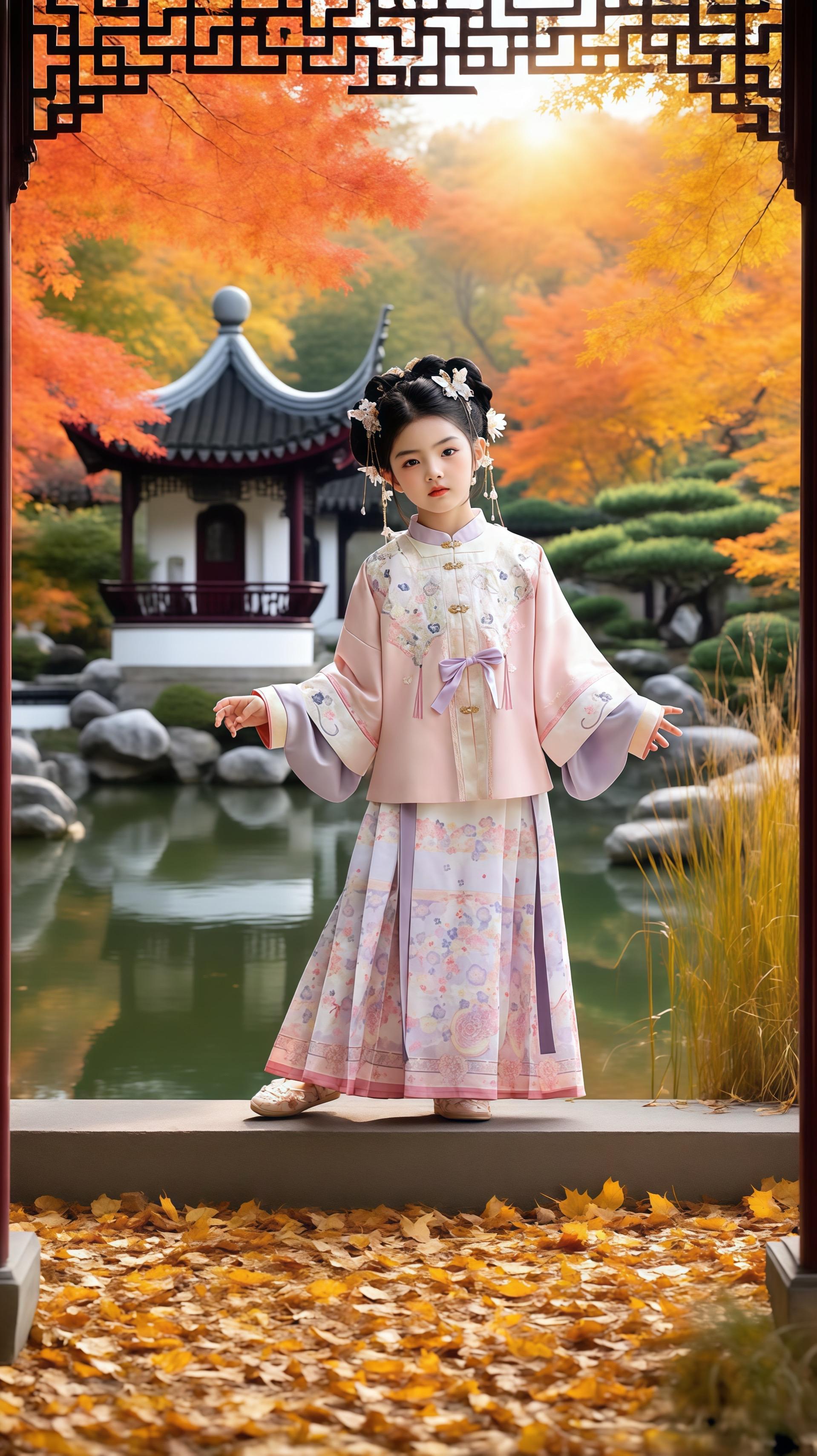 中秋国庆双节穿这套明制汉服,女娃直接美成国风小仙女儿!🥮🇨🇳 #秀出新国风 #汉服之美 #国风正当红 #高品质童装 #中秋国庆穿搭