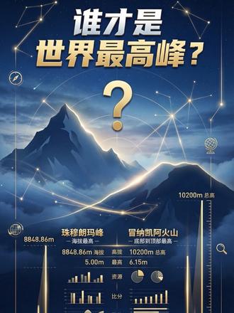 #珠穆朗玛峰#世界最高峰
谁才是世界最高峰?