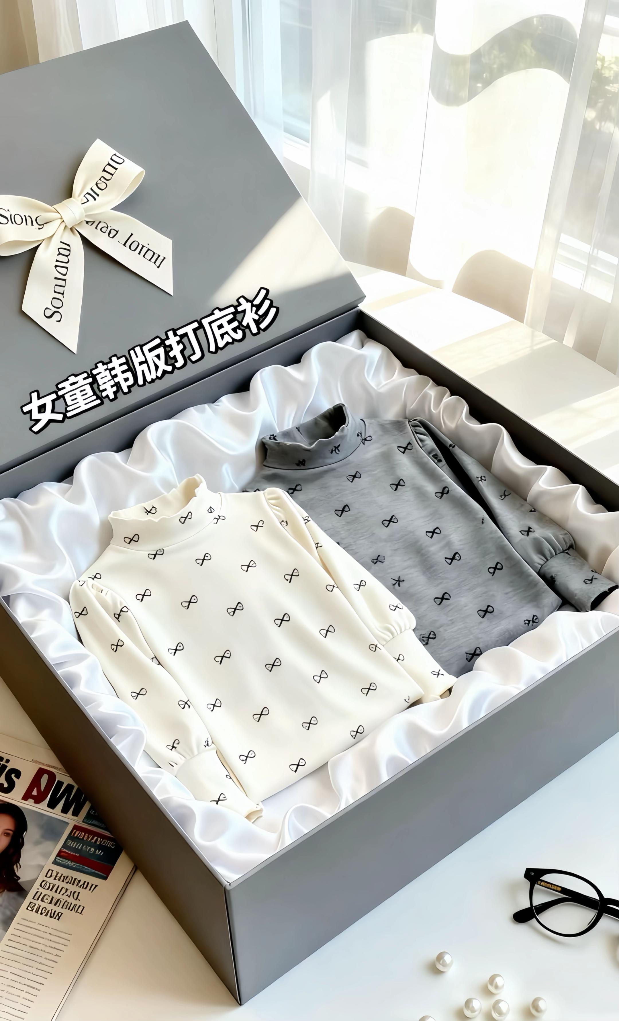 女宝秋冬内搭闭眼入这件~薄绒面料柔软亲肤,半高领+满印小蝴蝶结,精致又可爱,泡泡袖设计还能藏肉,春秋单穿、冬天内搭都合适~ #儿童打底衫 #高品质童装 #萌娃穿搭 #这也太好看了 #面料柔软舒适 @抖音小助手 @情感语录 @DOU+上热门