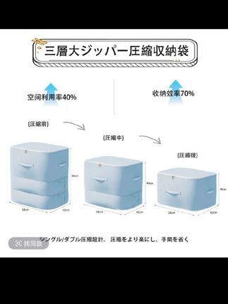 【换季收纳神器】日系の三层超大容量可压缩收纳袋#收纳神器 #收纳袋 #开学神器 #大容量 #好东西一起分享 @DOU+上热门 @DOU+小助手