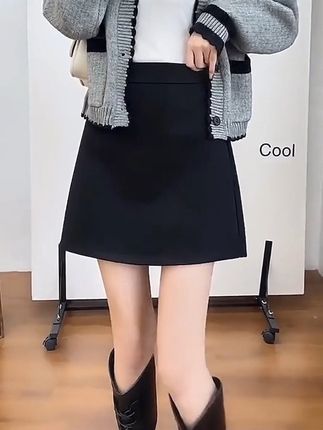 秋冬款毛呢裙来喽#通勤搭配 #秋冬穿搭 #显高显瘦穿搭