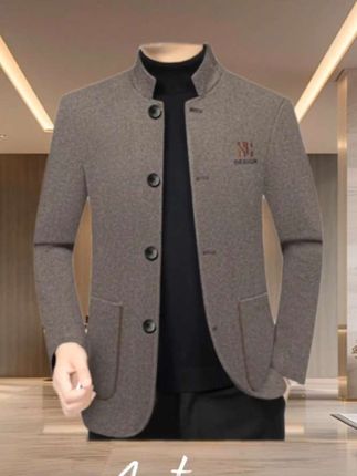 #商务休闲立领夹克  #男士外套 #春秋季男装外套中山装