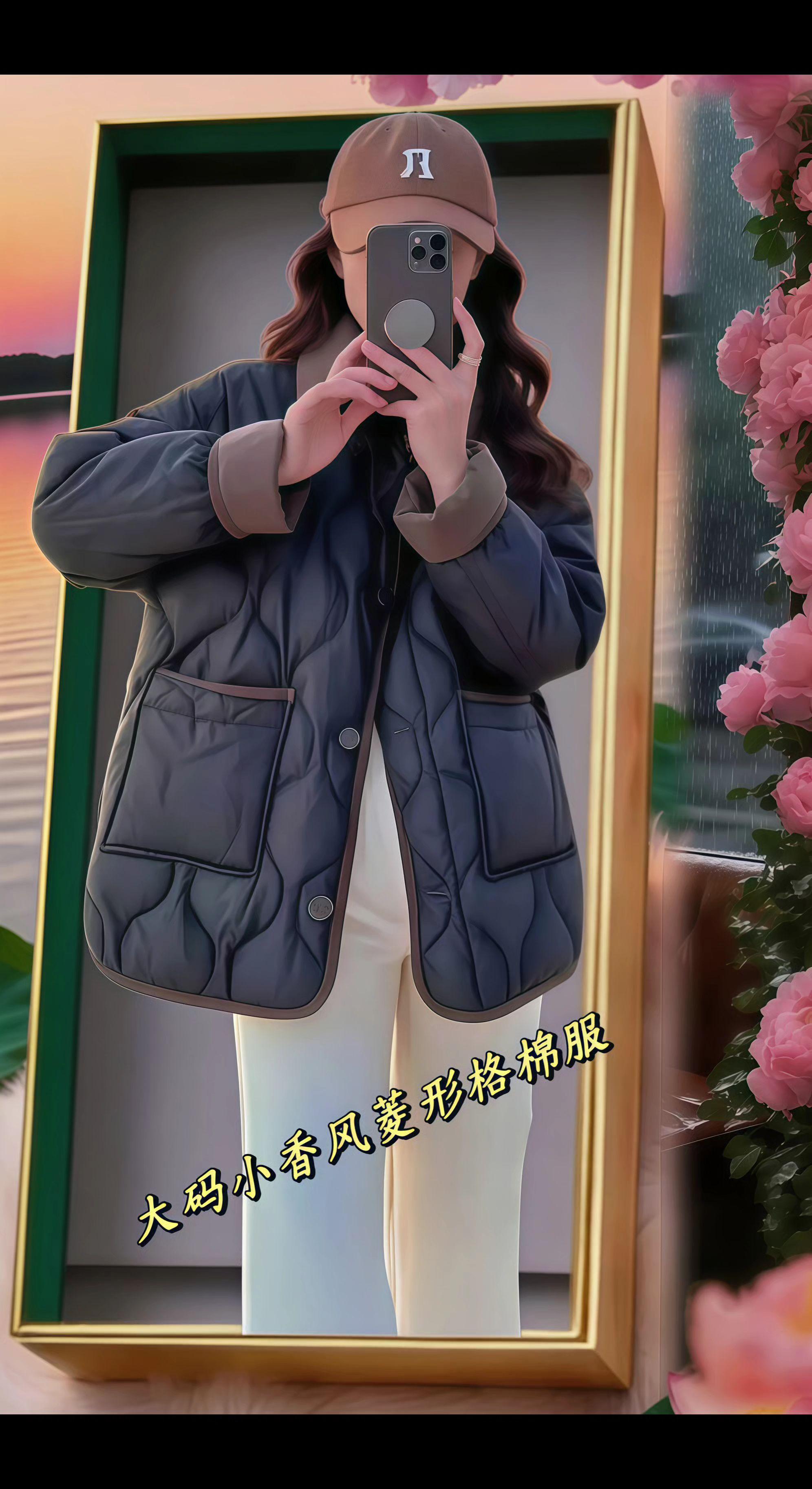 大码新款小香风菱形格棉服洋洋外套~集美们:胖mm冬日颜值开挂!这件棉服必须囤,菱形格大码小香风棉服,简直是为咱量身打造的宝藏!宽松版型把肉肉藏得严严实实,显瘦效果一眼就爱住~翻领配金属扣精致到心尖,贵气时髦感拉满,谁能看出是大码!搭半裙温柔得像画报女主,配牛仔裤秒变潮酷炸街范儿,冬天穿暖fufu不臃肿,整季都亮眼发光,胖仙女别等啦,穿上就是行走的时髦精,这波必须冲到底! #胖mm小香风棉服 #大码显瘦冬装 #菱形格保暖外套 #冬日时髦穿搭@抖加🔥上热门🔥dou+🔥热点宝 @DOU+小助手 @创作灵感 @DOU+上热门 @一周穿搭不重复