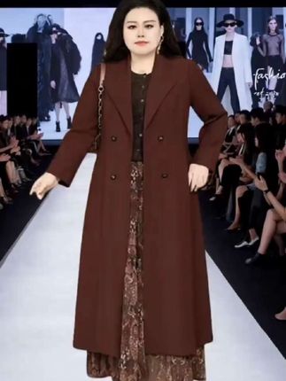 月伴夫人 2025春秋季新款时尚高级感显瘦过膝长款风衣外套3832#洋气百搭上档次#阔太太气质穿搭