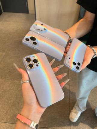 彩虹🌈印花图案手机壳#高颜值 #我又心动了 #创意手机壳 #彩虹印花 #百搭手机壳