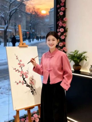 洋气减龄显高显瘦新中式套装 2025新款时尚新中式国风套装洋气复古中国风气质外套高腰显瘦阔腿裤两件套#穿搭#高级感穿搭#国风古韵#新中式穿搭#冬季新款@抖加🔥上热门🔥dou+🔥热点宝 @DOU+小助手 @DOU+上热门 @巨量千川