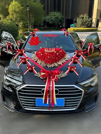 #婚车装饰车头花 #结婚车头花 #高端大气 #婚礼车队 #婚车装饰 @DOU+小助手