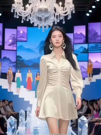 赫本风收腰长袖连衣裙女2025春秋新款御姐名媛褶皱显瘦洋气小黑裙#每日新款推荐#春秋新款赫本风连衣裙#时尚潮流女装#高端大气上档次#爆款热卖中