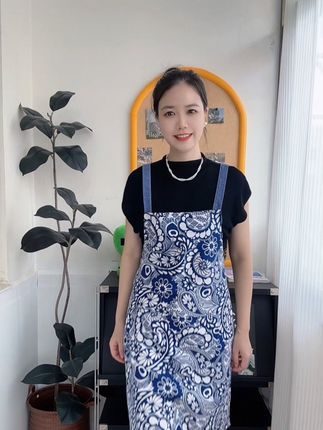 漂亮新款纯棉耐脏围裙 防尘防污 大口袋双肩式设计 #面料柔软舒适#谁穿谁好看#质量杠杠好#爆款推荐🔥