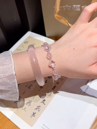 愿四叶草水晶一定要带给我好运#手链 #四叶草