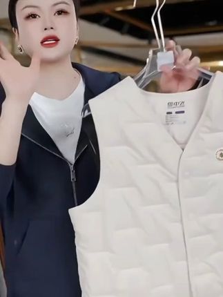 雪中飞 秋冬男女款绵羊毛马甲 舒适保暖 绵羊毛内外穿皆可XH580#马甲