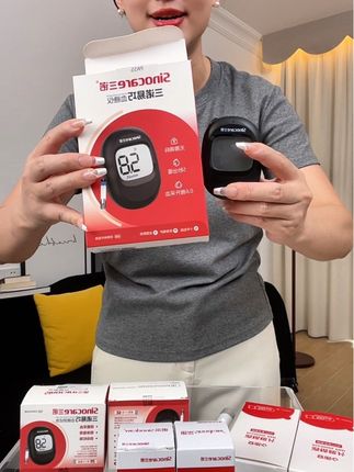 三诺易巧血糖仪,超值100片试纸,五秒快速出值语音播报#血糖仪