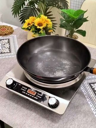 无涂层不粘锅炒锅凹面电磁炉燃气灶双用#厨房好物 #居家好物 #生活好帮手 #实用好物 #好东西一起分享