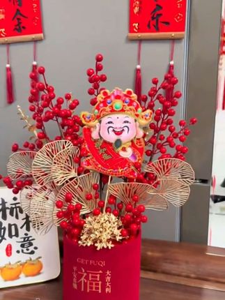 搬新家这个细节可别大意,当天主人第一次进门不要空手,女主人可以拿这个成品发货的福桶叫花开富贵!#乔迁之喜 #喜庆用品 #入宅大吉