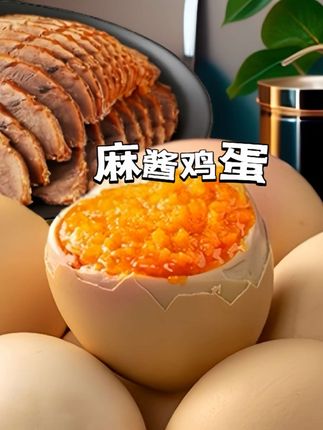 宝子们快冲麻酱鸡蛋!咸香蛋黄裹着醇厚麻酱,口感层次超丰富,一口就爱上。好吃到停不下!#鲜香麻酱蛋一口就沦陷#口感特别好 #好物推荐
