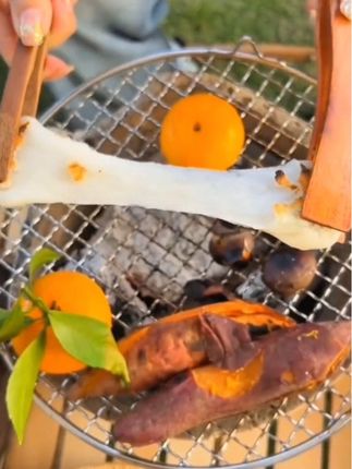 #围炉煮茶炉 用这个围炉煮茶炉,烧烤在家就能做了,还可以煮茶,烤个红薯之类的也方便,户外野餐带着也可以 #围炉煮茶烧烤炉 #氛围感满满的