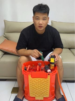 老旧喷雾器压力小不喷雾就换一个水泵就行#鲁博士大功率水泵 #三农