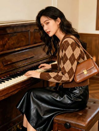 姐妹们,这个款你不需要任何顾虑,闭眼入就行了,真的很好看。 #优雅气质 #高级感穿搭 #简约穿搭 #减龄气质 #复古穿搭