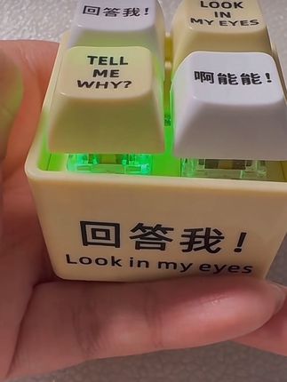 我宣布这就是我今天最强嘴替#玩个很新的东西 #解压玩具 #vlog日常 #机械键盘 #回答我