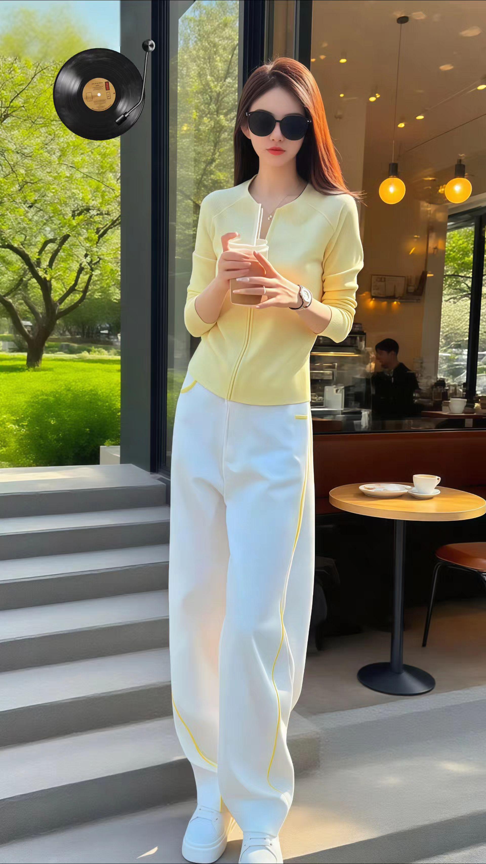 时尚撞色炸街套装。#秋季穿搭如何摆脱土气感 #显瘦穿搭#梨形身材穿搭#气质穿搭#春秋穿搭@DOU+上执门@DOU+小助手