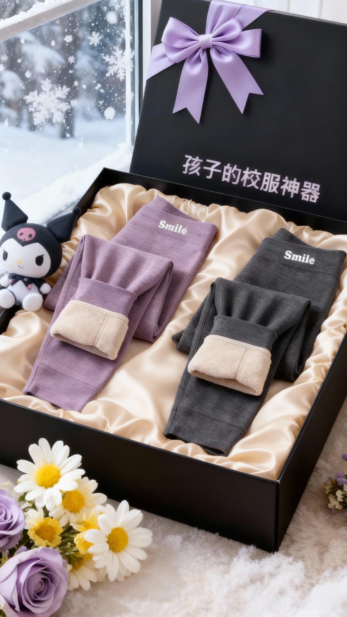 女童加厚打底神裤。#校服神器 #加绒保暖 #加绒卫裤 #保暖不臃肿 #女童加厚打底裤