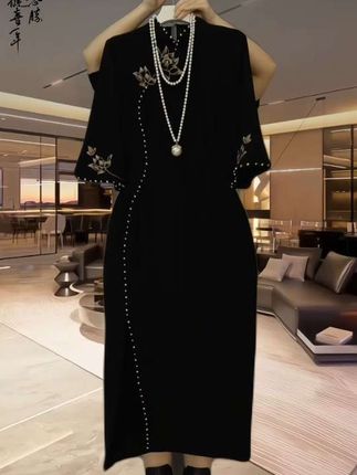 #大码穿搭 #旗袍连衣裙改良 #优雅气质 #高级感穿搭 #初秋穿搭