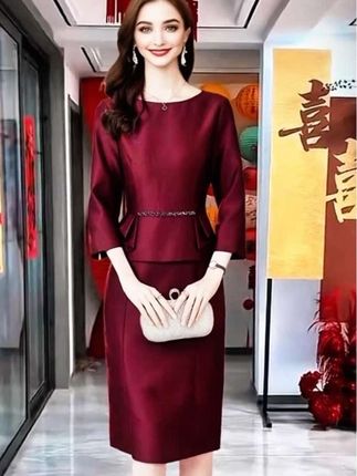 喜婆婆婚宴装#谁穿谁好看 #优雅气质 #减龄气质 #穿出自信穿出美丽 #遮肉显瘦穿搭
