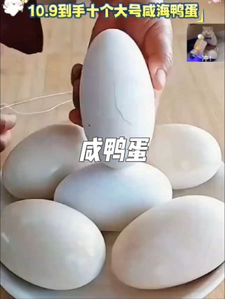 大号咸鸭蛋,个个流油起沙 #咸鸭蛋 #海鸭蛋 #下饭神器 #超便宜超划算 #流油起沙海鸭蛋