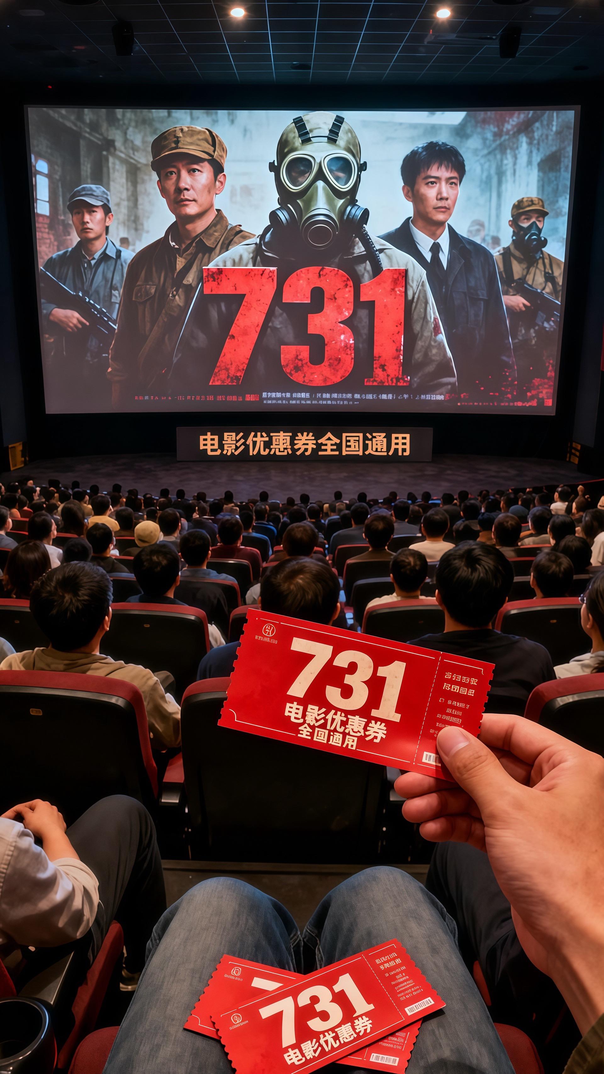 观《731》铭记历史,勿忘先辈苦难!#电影热烈上映#电影 #电影优惠券抖音团购#731电影