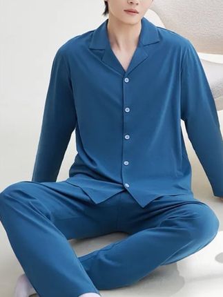 男女士长袖家居服套装#面料柔软舒适 #宅家睡衣秀 #抖音种草好物 #家居服分享 #男女士家居服