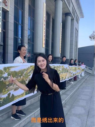 十三年绣出《清明上河图》, 来小张村感受千年繁华#旅行推荐官 #宣传正能量 #清明上河图
