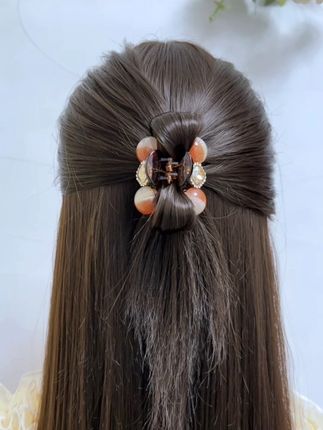 原来半扎发也可以这么温柔,真的好适合秋天扎#日常生活实用发型 #发型教程 #简单好看发型 #手残党也能学会的发型